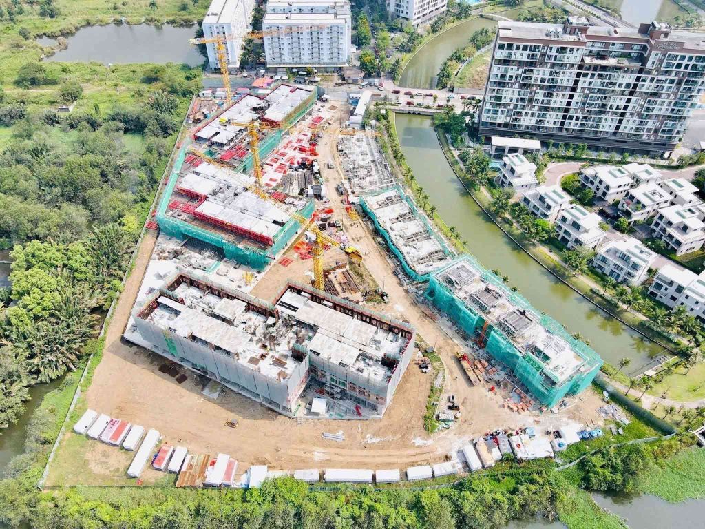 Tiến độ thực tế Trellia Cove Mizuki Park