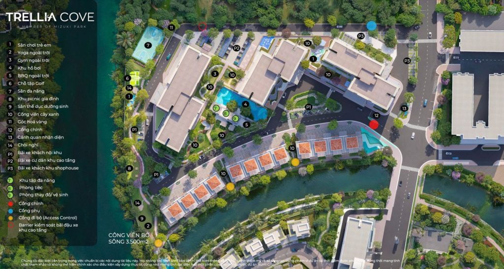 Tiện ích nội khu căn hộ Trellia Cove