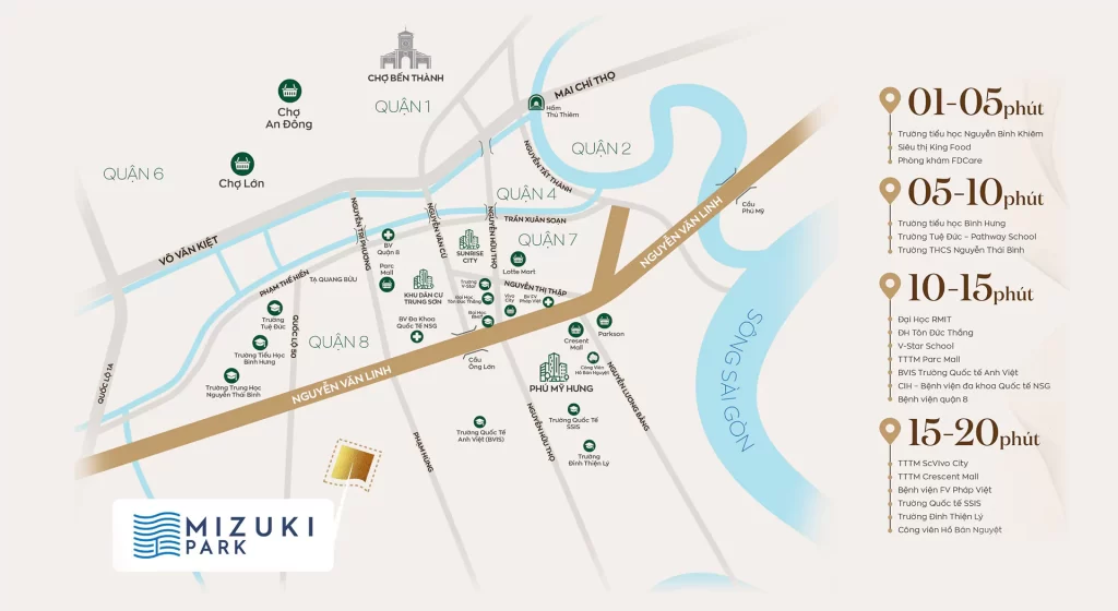 Vị trí căn hộ Trellia Cove Mizuki Park nam Long