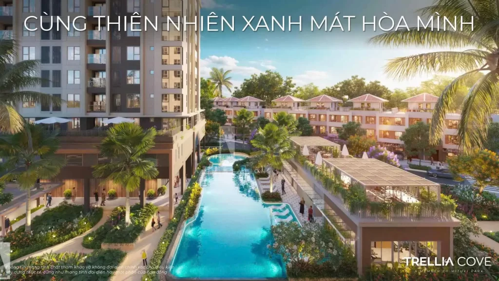 Tiện ích nội khu căn hộ Trellia Cove Mizuki Nam Long