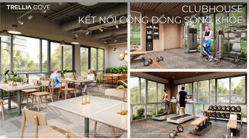 Tiện ích nội khu căn hộ Trellia Cove Mizuki Nam Long