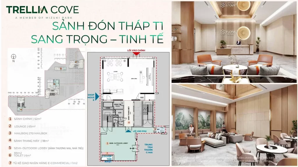 Tiện ích nội khu căn hộ Trellia Cove Mizuki Nam Long